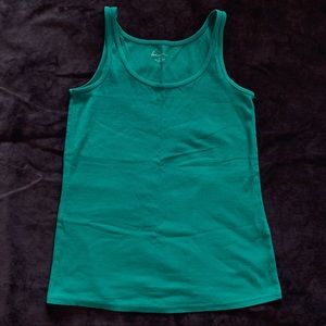 Teal Ribbed Tank | Size 14/16